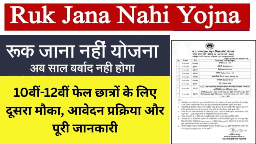 Ruk Jana Nahi Yojna 2025